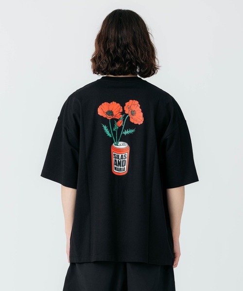 SILAS(サイラス)の「POPPY PRINT WIDE S/S TEE(Tシャツ/カットソー・メンズ・ブラック/ホワイト/ネイビー・M/L/XL)」の16枚目の写真