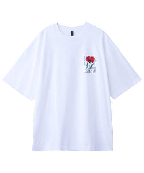 SILAS(サイラス)の「POPPY PRINT WIDE S/S TEE(Tシャツ/カットソー・メンズ・ブラック/ホワイト/ネイビー・M/L/XL)」の4枚目の写真