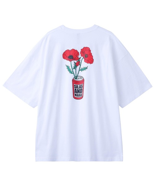 SILAS(サイラス)の「POPPY PRINT WIDE S/S TEE(Tシャツ/カットソー・メンズ・ブラック/ホワイト/ネイビー・M/L/XL)」の5枚目の写真
