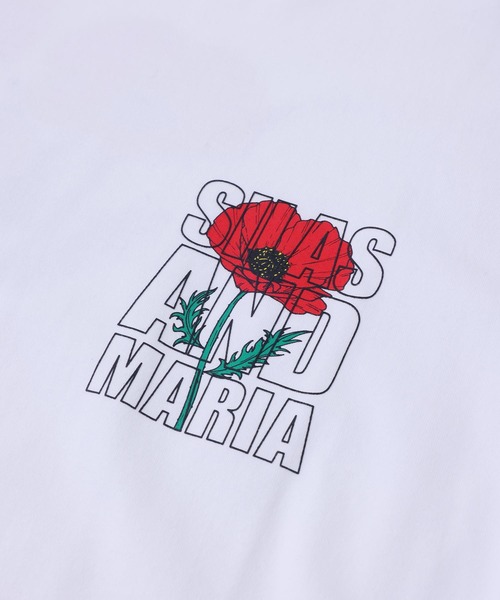 SILAS(サイラス)の「POPPY PRINT WIDE S/S TEE(Tシャツ/カットソー・メンズ・ブラック/ホワイト/ネイビー・M/L/XL)」の7枚目の写真