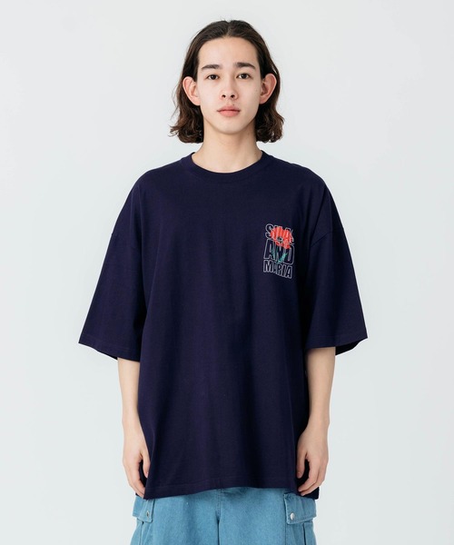 SILAS(サイラス)の「POPPY PRINT WIDE S/S TEE(Tシャツ/カットソー・メンズ・ブラック/ホワイト/ネイビー・M/L/XL)」の19枚目の写真