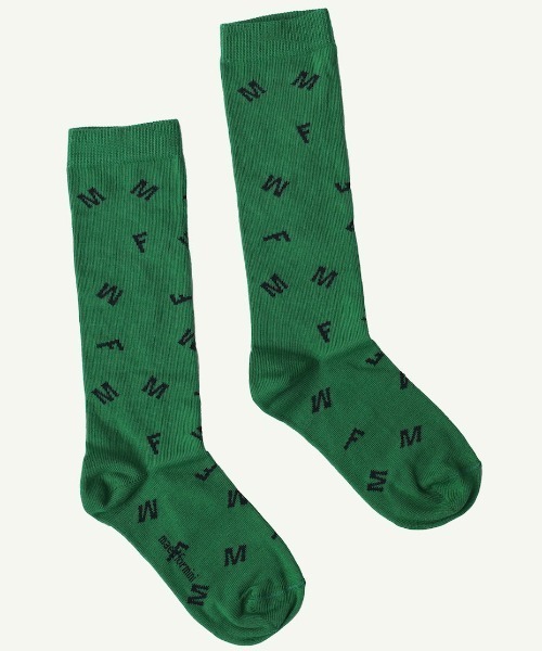 maed for mini（メイドフォーミニ）の「maed for mini / グリーンニーソックス（ソックス/靴下・キッズ・グリーン・16-18cm/14-16cm/12-14cm/18-21cm）」の6枚目の写真