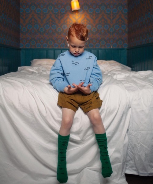 maed for mini（メイドフォーミニ）の「maed for mini / グリーンニーソックス（ソックス/靴下・キッズ・グリーン・16-18cm/14-16cm/12-14cm/18-21cm）」の3枚目の写真