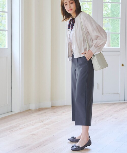 【セール】センタープレスワイドパンツ（その他パンツ）｜Tiaclasse（ティアクラッセ）