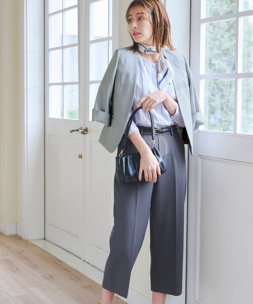 【セール】センタープレスワイドパンツ（その他パンツ）｜Tiaclasse（ティアクラッセ）