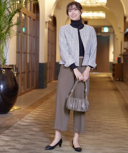 【セール】センタープレスワイドパンツ（その他パンツ）｜Tiaclasse（ティアクラッセ）