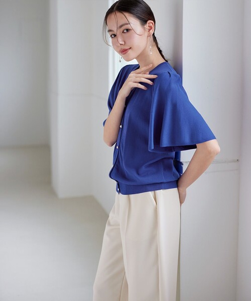 【セール】センタープレスワイドパンツ（その他パンツ）｜Tiaclasse（ティアクラッセ）