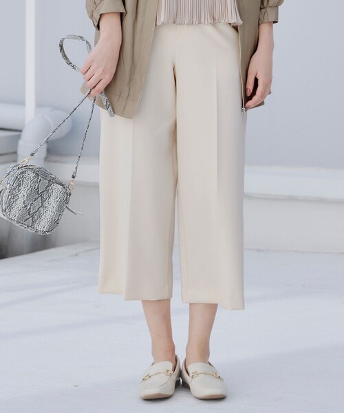【セール】センタープレスワイドパンツ（その他パンツ）｜Tiaclasse（ティアクラッセ）