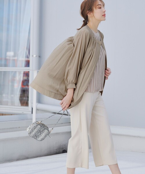 【セール】センタープレスワイドパンツ（その他パンツ）｜Tiaclasse（ティアクラッセ）