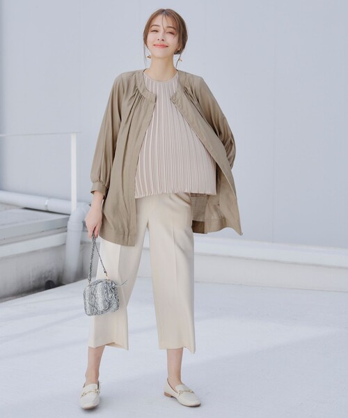 【セール】センタープレスワイドパンツ（その他パンツ）｜Tiaclasse（ティアクラッセ）