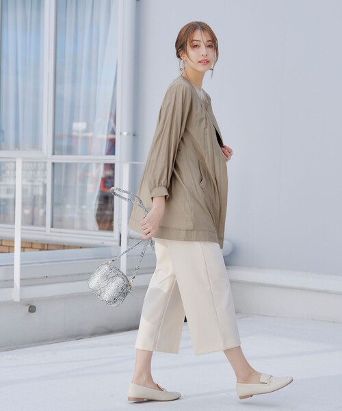 【セール】センタープレスワイドパンツ（その他パンツ）｜Tiaclasse（ティアクラッセ）