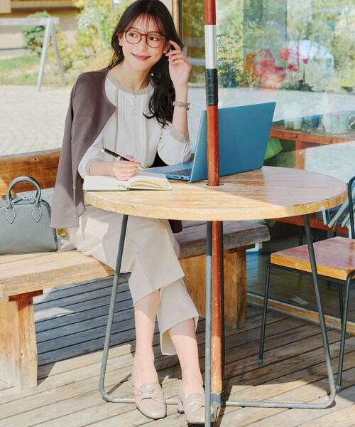 【セール】センタープレスワイドパンツ（その他パンツ）｜Tiaclasse（ティアクラッセ）