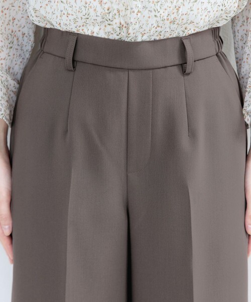 【セール】センタープレスワイドパンツ（その他パンツ）｜Tiaclasse（ティアクラッセ）