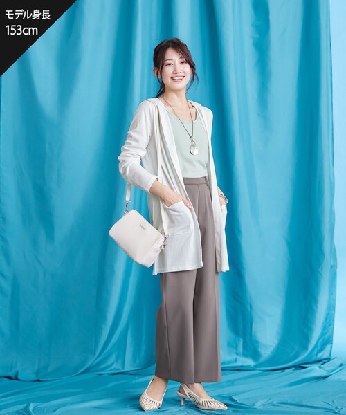 【セール】センタープレスワイドパンツ（その他パンツ）｜Tiaclasse（ティアクラッセ）