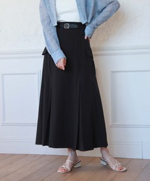 ベルト付カーゴプリーツスカート