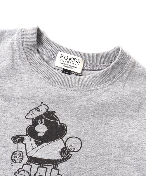 F.O.KIDS（エフオーキッズ）の「grn outdoorコラボ　ダックローイラストTee（Tシャツ/カットソー・キッズ・グレー/オレンジ/アイボリー/サックスブルー・120/140/90/150/100/130/110）」の11枚目の写真