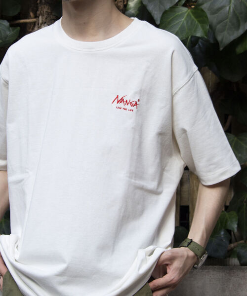 NANGA(ナンガ)の「【NANGA×GLOSTER】別注 バックプリントTシャツ ドロップショルダー/ビッグシルエット(Tシャツ/カットソー・メンズ・ブラック/ホワイト/グリーン・M/L)」の13枚目の写真