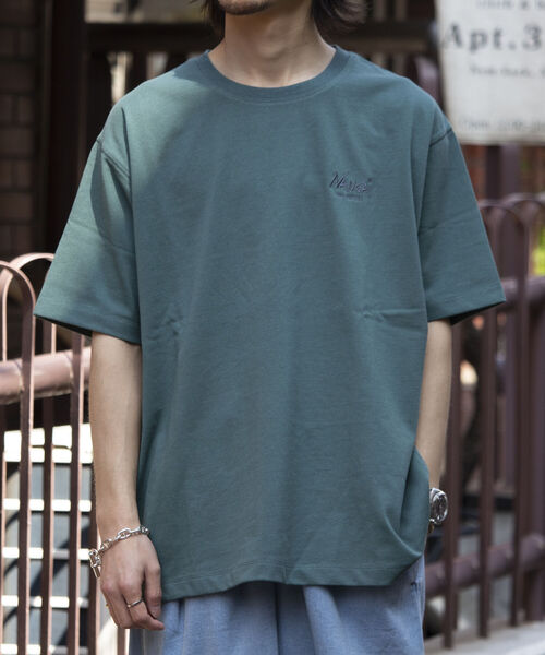 NANGA(ナンガ)の「【NANGA×GLOSTER】別注 バックプリントTシャツ ドロップショルダー/ビッグシルエット(Tシャツ/カットソー・メンズ・ブラック/ホワイト/グリーン・M/L)」の14枚目の写真