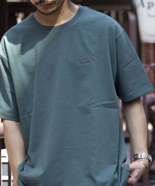 NANGA(ナンガ)の「【NANGA×GLOSTER】別注 バックプリントTシャツ ドロップショルダー/ビッグシルエット(Tシャツ/カットソー・メンズ・ブラック/ホワイト/グリーン・M/L)」の5枚目の写真