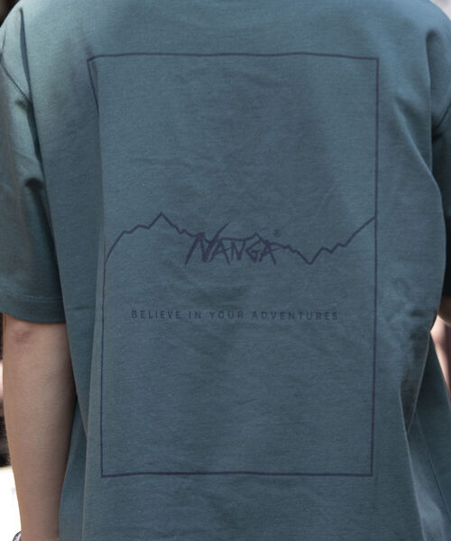 NANGA(ナンガ)の「【NANGA×GLOSTER】別注 バックプリントTシャツ ドロップショルダー/ビッグシルエット(Tシャツ/カットソー・メンズ・ブラック/ホワイト/グリーン・M/L)」の15枚目の写真