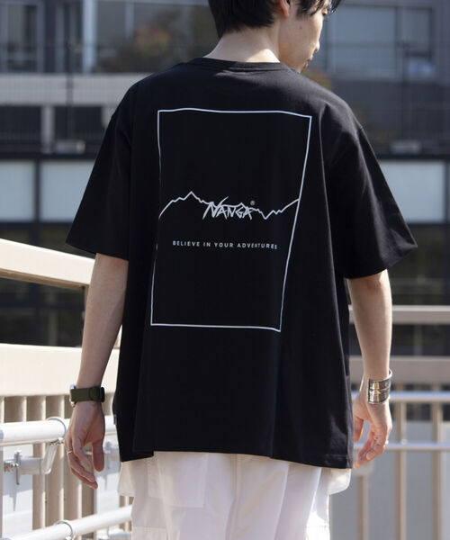 NANGA(ナンガ)の「【NANGA×GLOSTER】別注 バックプリントTシャツ ドロップショルダー/ビッグシルエット(Tシャツ/カットソー・メンズ・ブラック/ホワイト/グリーン・M/L)」の16枚目の写真