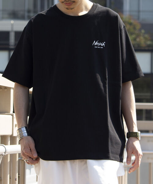 NANGA(ナンガ)の「【NANGA×GLOSTER】別注 バックプリントTシャツ ドロップショルダー/ビッグシルエット(Tシャツ/カットソー・メンズ・ブラック/ホワイト/グリーン・M/L)」の12枚目の写真