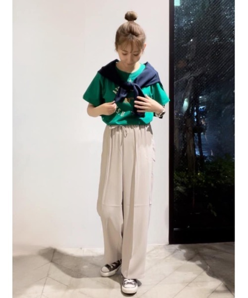 AMERICAN HOLIC(アメリカンホリック)の「フロッキーアソートロゴカット半袖プルオーバー(Tシャツ/カットソー・レディース・ネイビー/レッド/アイボリー/グリーン・M/L)」の20枚目の写真