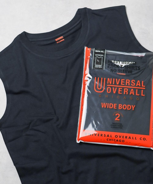 UNIVERSAL OVERALL(ユニバーサルオーバーオール)の「/UNIVERSAL OVERALL/WIDE HEAVY 2P Tank Top(タンクトップ・メンズ・ブラック/ホワイト/グレー・SMALL/MEDIUM/LARGE/X-LARGE)」の2枚目の写真