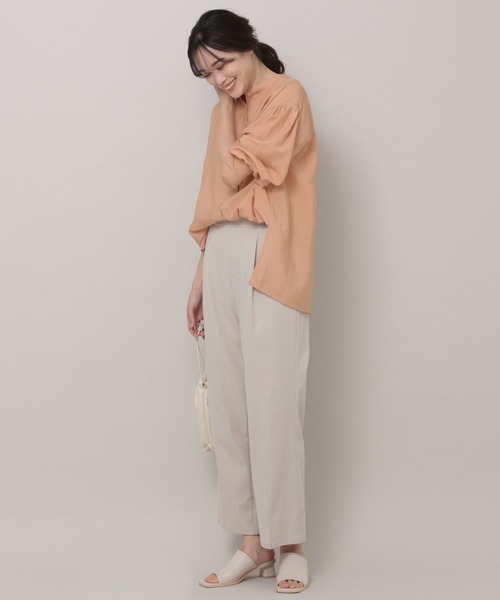 Elura（エルーラ）の「セミシアーバンドカラーシャツ（シャツ/ブラウス・レディース・ライトブルー/ピンク系その他/ベージュ・LARGE/MEDIUM）」の13枚目の写真