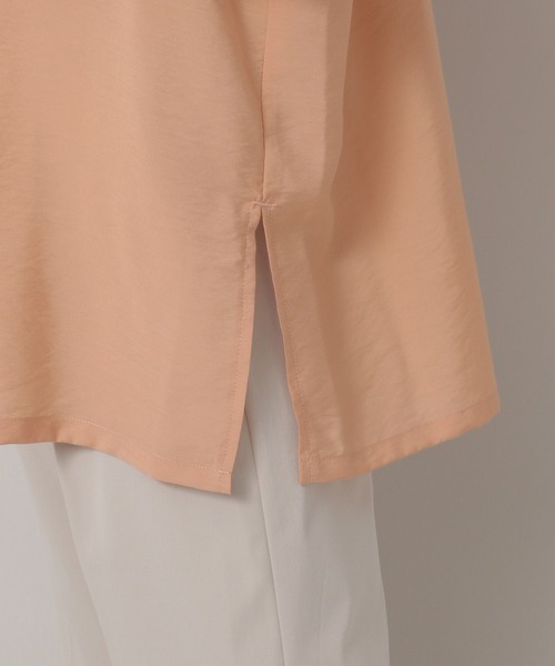 Elura（エルーラ）の「セミシアーバンドカラーシャツ（シャツ/ブラウス・レディース・ライトブルー/ピンク系その他/ベージュ・LARGE/MEDIUM）」の20枚目の写真