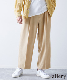 【allery / アレリ―】"ワイド" WOOL SLACKS