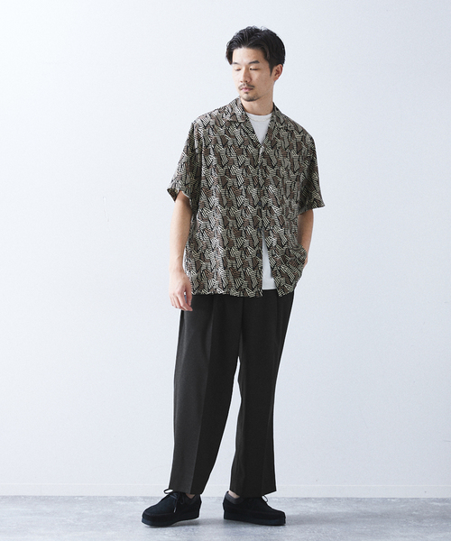 allery（アレリー）の「【allery / アレリ―】"ワイド" WOOL SLACKS（スラックス・メンズ・ブラック/ブラウン/ベージュ・SMALL/MEDIUM/LARGE）」の5枚目の写真