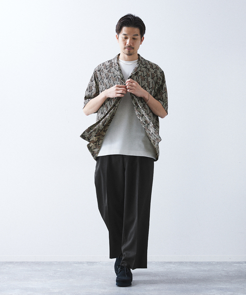 allery（アレリー）の「【allery / アレリ―】"ワイド" WOOL SLACKS（スラックス・メンズ・ブラック/ブラウン/ベージュ・SMALL/MEDIUM/LARGE）」の9枚目の写真