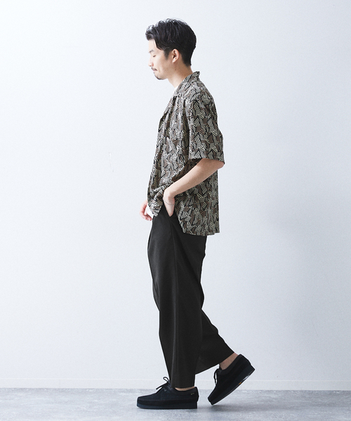 allery（アレリー）の「【allery / アレリ―】"ワイド" WOOL SLACKS（スラックス・メンズ・ブラック/ブラウン/ベージュ・SMALL/MEDIUM/LARGE）」の8枚目の写真
