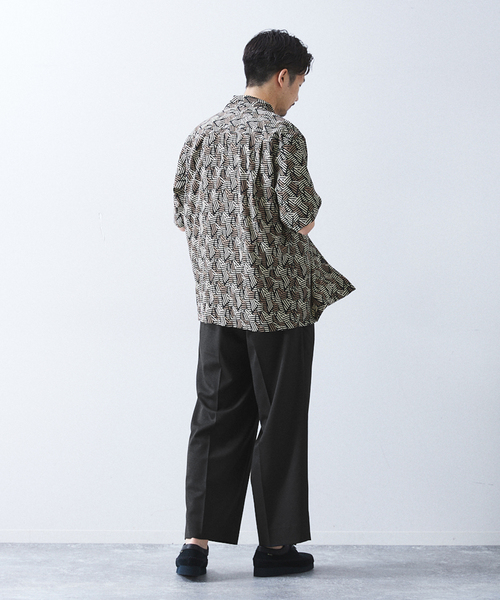 allery（アレリー）の「【allery / アレリ―】"ワイド" WOOL SLACKS（スラックス・メンズ・ブラック/ブラウン/ベージュ・SMALL/MEDIUM/LARGE）」の7枚目の写真