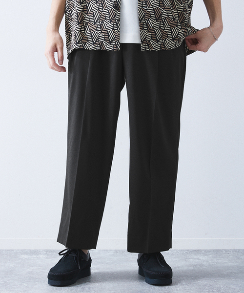 allery（アレリー）の「【allery / アレリ―】"ワイド" WOOL SLACKS（スラックス・メンズ・ブラック/ブラウン/ベージュ・SMALL/MEDIUM/LARGE）」の4枚目の写真