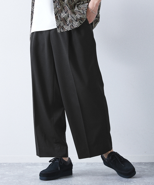 allery（アレリー）の「【allery / アレリ―】"ワイド" WOOL SLACKS（スラックス・メンズ・ブラック/ブラウン/ベージュ・SMALL/MEDIUM/LARGE）」の11枚目の写真