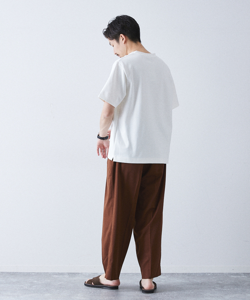 allery（アレリー）の「【allery / アレリ―】"ワイド" WOOL SLACKS（スラックス・メンズ・ブラック/ブラウン/ベージュ・SMALL/MEDIUM/LARGE）」の19枚目の写真