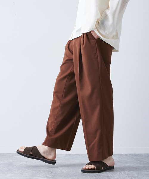allery（アレリー）の「【allery / アレリ―】"ワイド" WOOL SLACKS（スラックス・メンズ・ブラック/ブラウン/ベージュ・SMALL/MEDIUM/LARGE）」の21枚目の写真