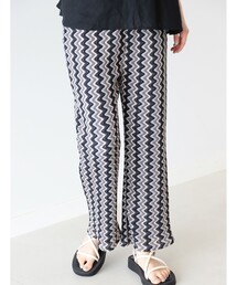 Ray BEAMS | Ray BEAMS / ウェイブ ストライプ レース パンツ(その他パンツ)