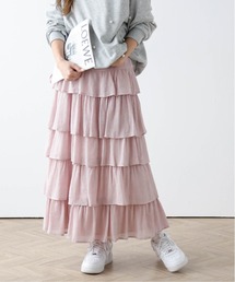 楊柳シフォンスカート