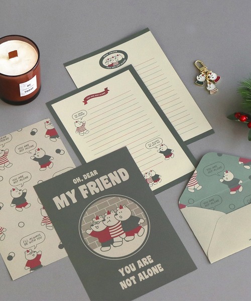 MARK'S（マークス）の「アイコニック レターセット（ステーショナリー・レディース・ピンク/グリーン/パープル/ネイビー/グレー/ブルー・FREE）」の2枚目の写真