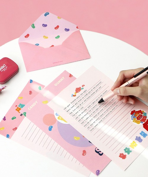 MARK'S（マークス）の「アイコニック レターセット（ステーショナリー・レディース・ピンク/グリーン/パープル/ネイビー/グレー/ブルー・FREE）」の6枚目の写真