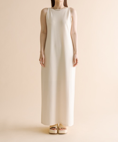 mline（エムライン）の「[mline]メッシュニットタンクワンピースセット（ワンピース・レディース・ベージュ/ブルー/オリーブ・1/2）」の17枚目の写真