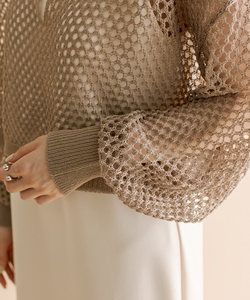 mline（エムライン）の「[mline]メッシュニットタンクワンピースセット（ワンピース・レディース・ベージュ/ブルー/オリーブ・1/2）」の14枚目の写真