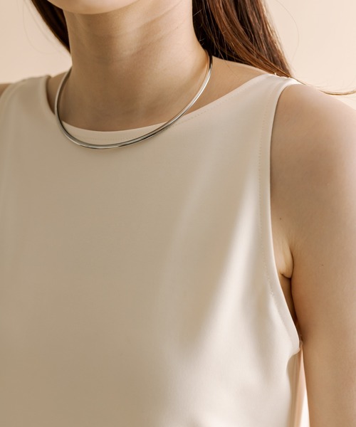 mline（エムライン）の「[mline]メッシュニットタンクワンピースセット（ワンピース・レディース・ベージュ/ブルー/オリーブ・1/2）」の18枚目の写真