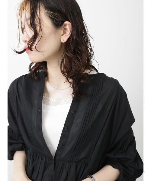 Samansa Mos2 blue(サマンサモスモスブルー)の「前後2way幅広レースタンクトップ(タンクトップ・レディース・ブラック/ベージュ/オフホワイト・LARGE/MEDIUM)」の16枚目の写真