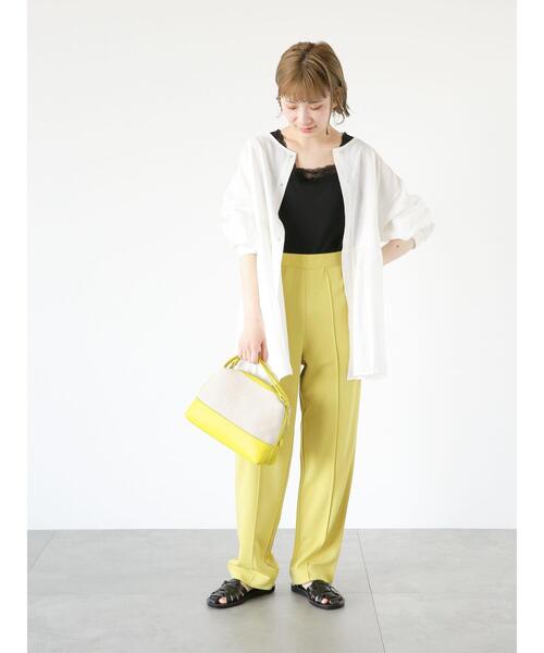 Samansa Mos2 blue(サマンサモスモスブルー)の「前後2way幅広レースタンクトップ(タンクトップ・レディース・ブラック/ベージュ/オフホワイト・LARGE/MEDIUM)」の20枚目の写真