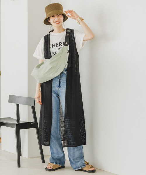 BAYFLOW(ベイフロー)の「2WAYビックショルダー(ボディバッグ/ウエストポーチ・レディース・ライトグリーン系1/アイボリー/ブラック・FREE)」の13枚目の写真