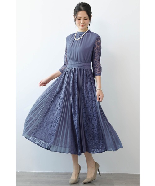 Cinderella(シンデレラ)の「ドレス ロングドレス 結婚式 パーティー ロングワンピース ワンピース ミモレ丈 マキシ丈 お呼ばれ パーティードレス 同窓会 成人式 ドレス 10代 20代 30代(ドレス・レディース・ブルー系2/パープル系2/グリーン系1/ネイビー系1/ブラック系1/パープル系1/ネイビー/グリーン/ブラック/ブルー系1/ブルー系その他/ブルー・MEDIUM/LARGE/X-LARGE)」の1枚目の写真